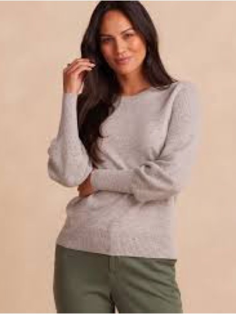 summersalt Light Gray Crewneck Sweater NWT size L